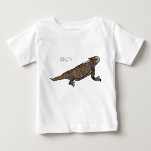 T-shirt Pour Bébé Illustration de lézard à cornes de Regal
