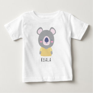 T-shirt Pour Bébé Illustration de l'ours Cute Koala - Personnalisabl