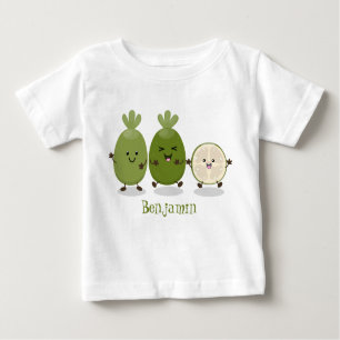 T-shirt Pour Bébé Illustration de mignonne guava feijoa