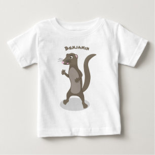 T-shirt Pour Bébé Illustration de mignonne mangouste