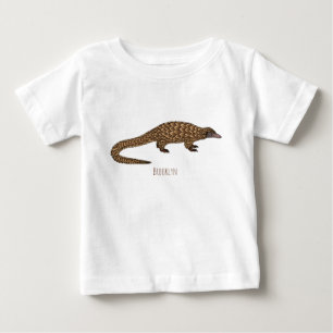 T-shirt Pour Bébé Illustration de pangolin à queue longue