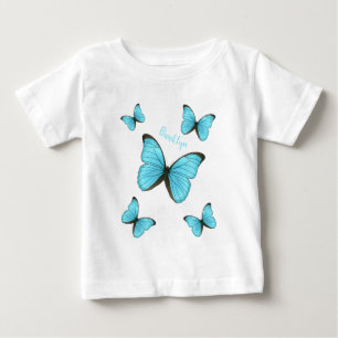 T-shirt Pour Bébé illustration de papillons Morpho de dessin animé