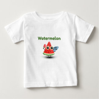 T-shirt Pour Bébé Illustration de personnage de pastèque mignonne po