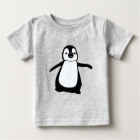 Illustration de pingouin noir et blanc Simple Cute