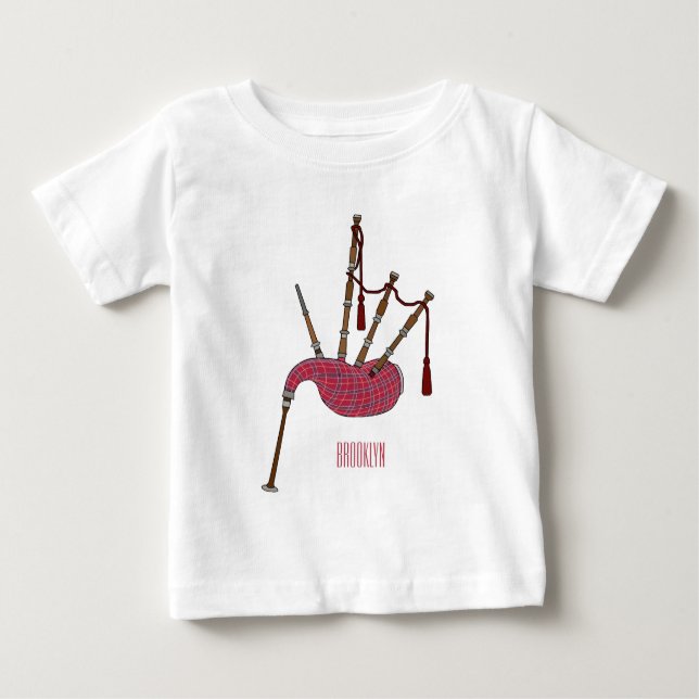 T-shirt Pour Bébé Illustration de pipes (Devant)