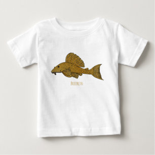 T-shirt Pour Bébé Illustration de poisson Pleco