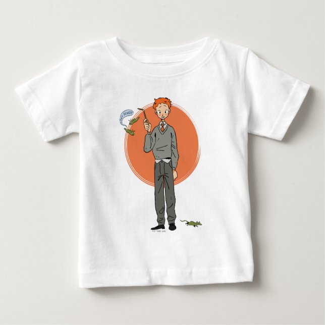 T-shirt Pour Bébé Illustration de Ron Weasley "Eat Slugs" (Devant)