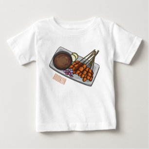 T-shirt Pour Bébé Illustration de Satay