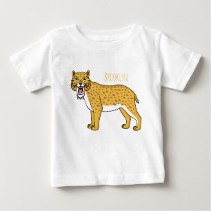 T-shirt Pour Bébé Illustration de tigre à dents de sabre