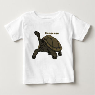 T-shirt Pour Bébé Illustration de tortue terrestre des Galapagos