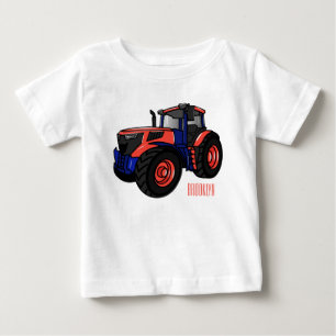 T-shirt Pour Bébé Illustration de tracteur de dessin animé