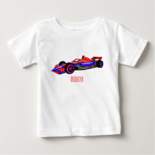 T-shirt Pour Bébé Illustration de voiture de course professionnelle