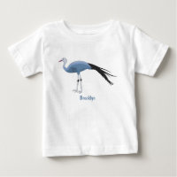 Illustration d'oiseau de grue bleue