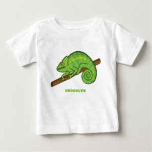T-shirt Pour Bébé Illustration du caméléon de la parson