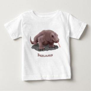 T-shirt Pour Bébé Illustration du dragon de Komodo
