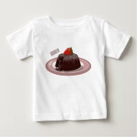 Illustration du gâteau de lave au chocolat
