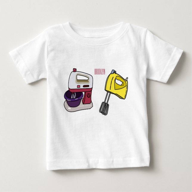 T-shirt Pour Bébé Illustration du mixer (Devant)