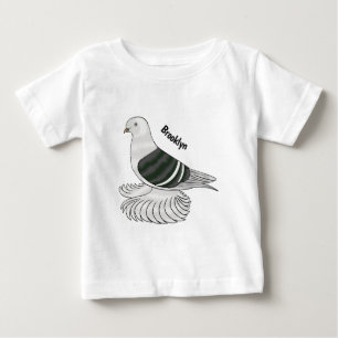 T-shirt Pour Bébé Illustration du pigeon pigeon du Bouclier de Saxon
