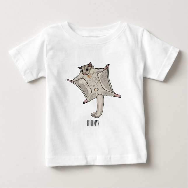 T-shirt Pour Bébé Illustration du planeur à sucre (Devant)