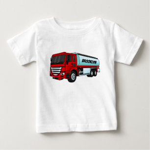 T-shirt Pour Bébé Illustration du transport de carburant par camion-