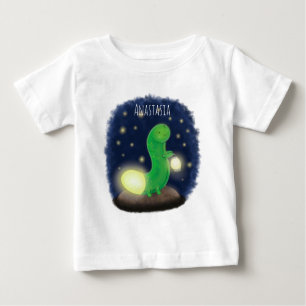 T-shirt Pour Bébé Illustration du ver vert mou