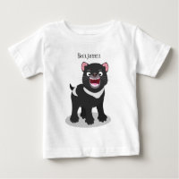 Illustration d'un diable de Tasmanie affamé