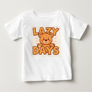 T-shirt Pour Bébé Illustration d'un ours en peluche mignon avec le t