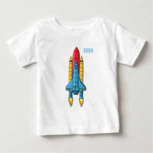 T-shirt Pour Bébé Illustration d'un vaisseau de fusées