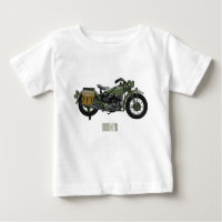 Illustration d'une moto de croiseur militaire