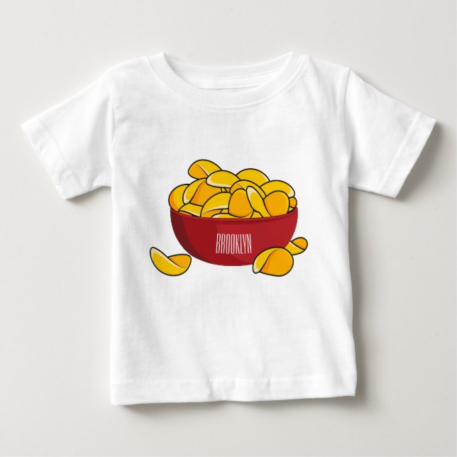 T-shirt Pour Bébé Illustration d'une puce de pomme de terre (Devant)