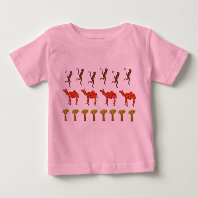 T-shirt Pour Bébé Illustration Jungle Bodysuit (Devant)