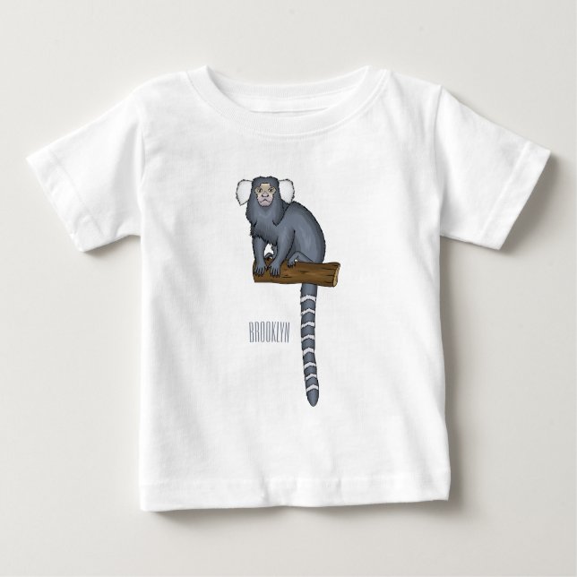 T-shirt Pour Bébé Illustration marmoset commune (Devant)