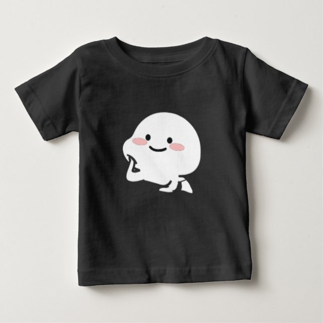T-shirt Pour Bébé Illustration mignonne customisée de l'autocollant  (Devant)