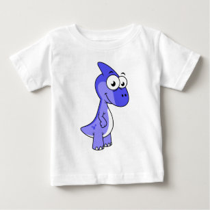 T-shirt Pour Bébé Illustration Mignonne D'Un Parasaurolophus Dinosau