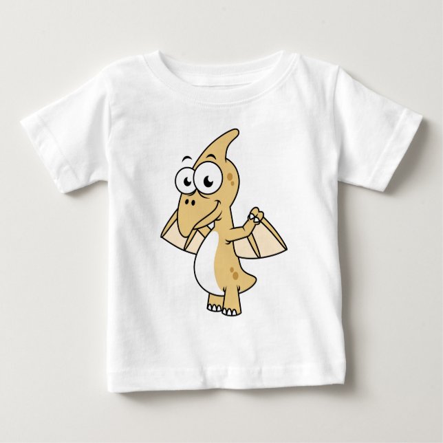 T-shirt Pour Bébé Illustration Mignonne D'Un Pterodactyl. 2 (Devant)