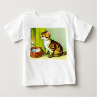 Illustration vintage Tabby Cat