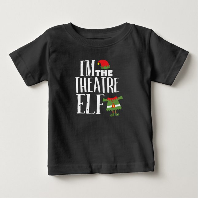 T-shirt Pour Bébé Im Actres Elf Correspondance Équipage intérimaire  (Devant)