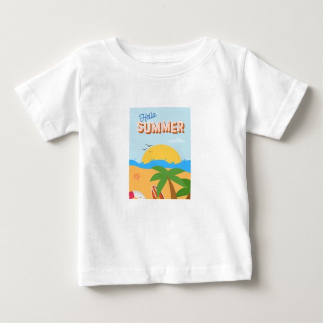 T-shirt Pour Bébé image d'été fantastique (Devant)
