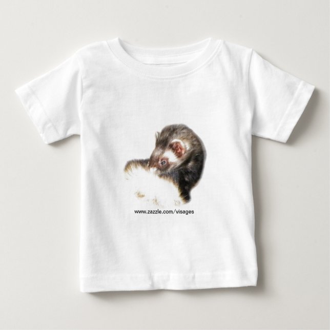 T-shirt Pour Bébé Image du Ferret de l'able (Devant)