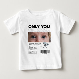 T-shirt Pour Bébé Image personnalisée, nom & Texte | Personnalisé