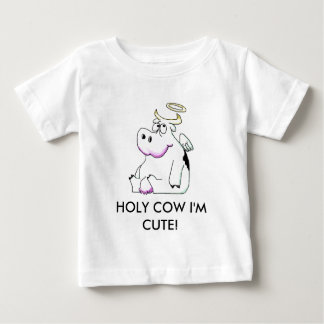 T-shirt Pour Bébé img005, VACHE SAINTE je suis MIGNON !