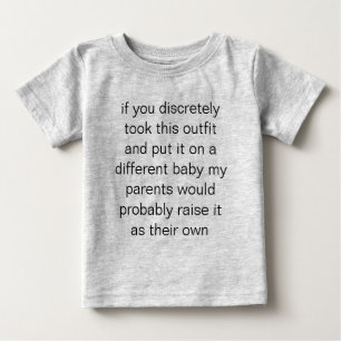 T-shirt Pour Bébé imperceptible