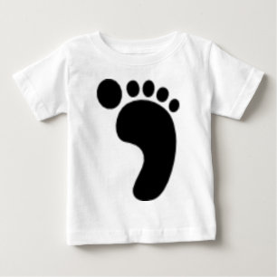 T-shirt Pour Bébé Impression au pied droit