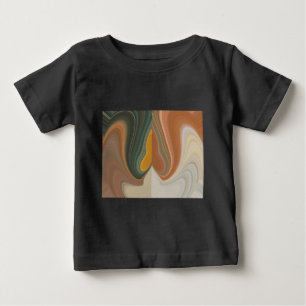 T-shirt Pour Bébé Impression d'art Abstrait rétroactif