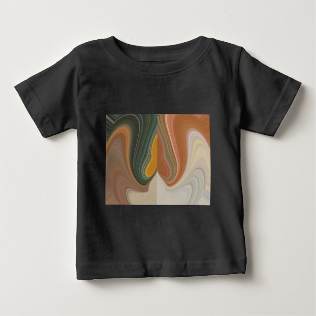 T-shirt Pour Bébé Impression d'art Abstrait rétroactif (Devant)