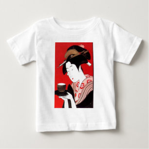T-shirt Pour Bébé Impression d'art de la cérémonie du thé servie par