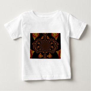 T-shirt Pour Bébé Impression d'art Kaleidoscope crâne