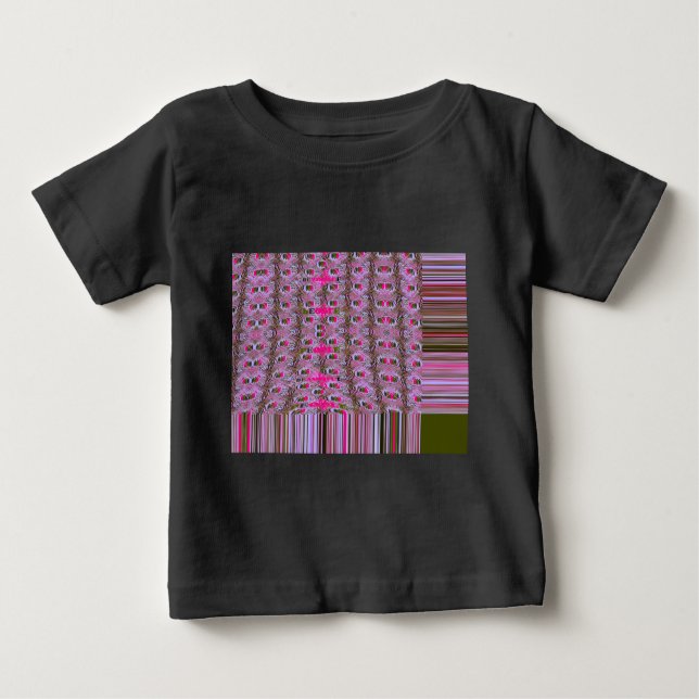 T-shirt Pour Bébé Imprimer l'art Motif Abstrait dense et complexe (Devant)