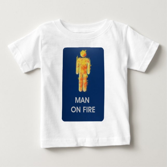 T-SHIRT POUR BÉBÉ INCENDIE POUR BÉBÉ (Devant)
