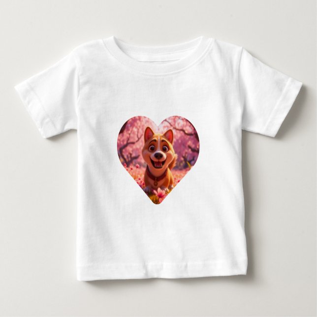 T-shirt Pour Bébé Incroyablement photogénique Shiba Inu (Devant)